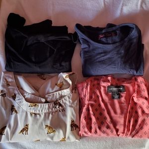 4 Women's size medium summer tops. Sheila Rose, Liz Claiborne and Eyeshadow